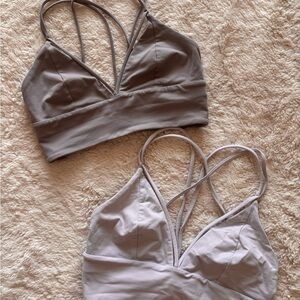 lululemon athletica Gray and Light Gray Bras